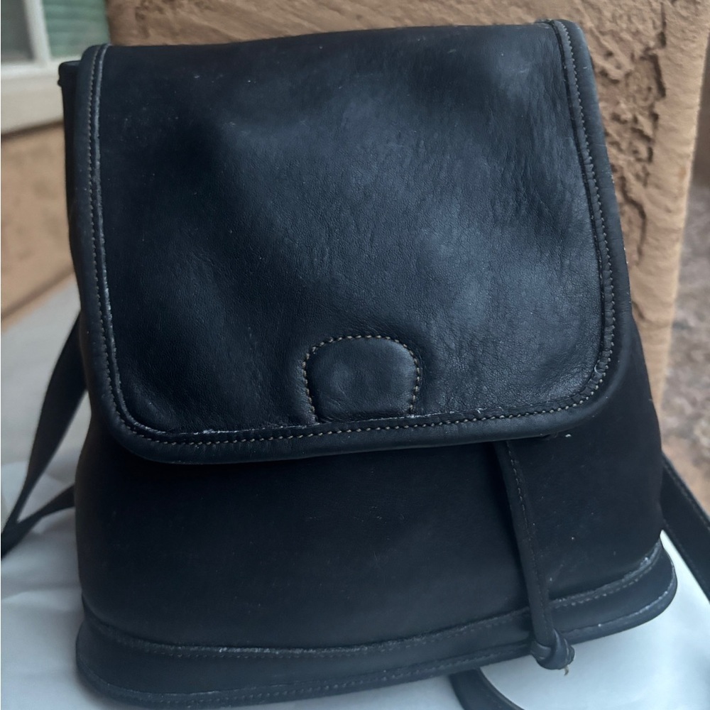 Coach leather backpack vintage bag purse